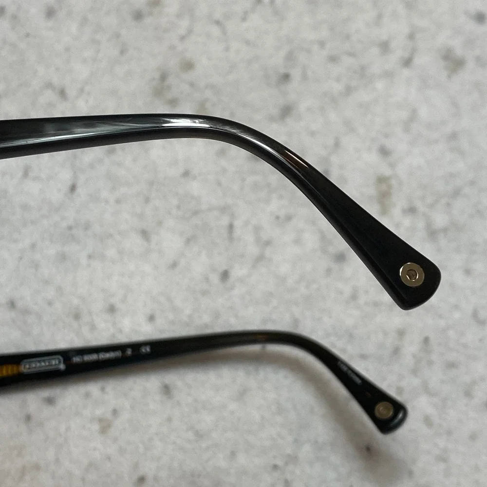 Coach HC 6008 Cadyn Eyeglasses Frames Dark Tortoise Gold Medallion 50-16-135